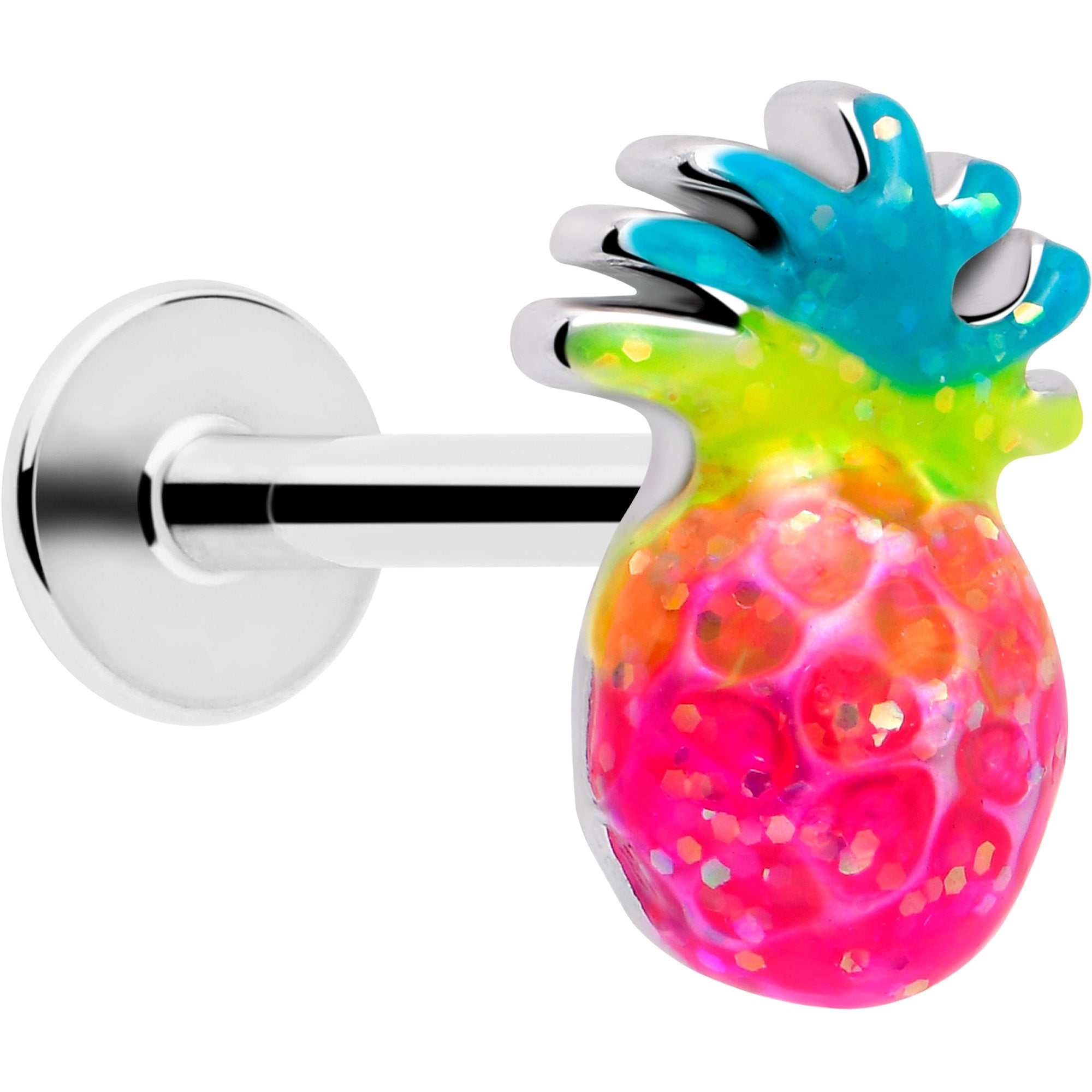 16G 5/16 Hot Tropical Pineapple Labret Monroe Tragus