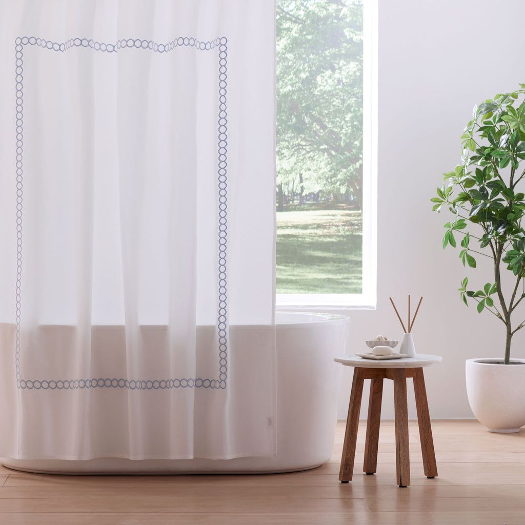 Clean Design Home® Cotton Sateen Shower Curtain