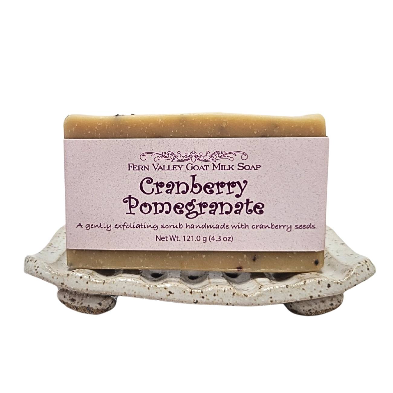 Natural Goat Milk Soap | Exfoliating Scrub | Cranberry Pomegranate