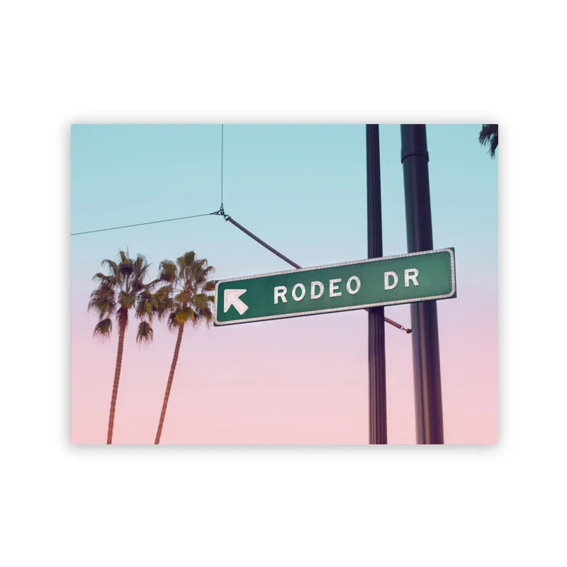 Beverly Hills Hotel Modern Photography Posters Canvas Painting Gallery Wall Art Pictures Home Room Decoration Rodeo Drive Prints