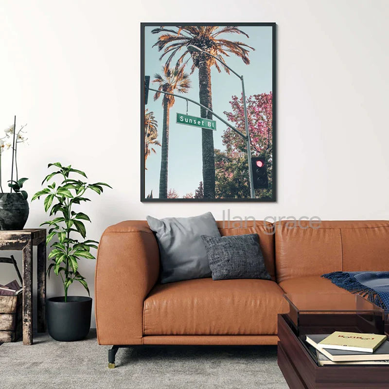 Beverly Hills Hotel Modern Photography Posters Canvas Painting Gallery Wall Art Pictures Home Room Decoration Rodeo Drive Prints