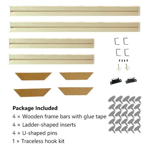 30x40 40x50 60x90cm Canvas Frame Wooden Frames Wooden Photo Oil Painting Canvas Diamond Painting Frames Canvas Wood Wall Frame