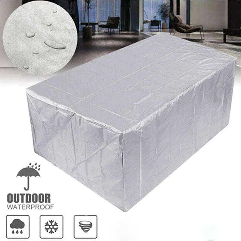 210D Outdoor Furniture Cover Waterproof Terrace Garden Cover Rain And Snow Table Sofa Chair Protective Cover Dust Cover