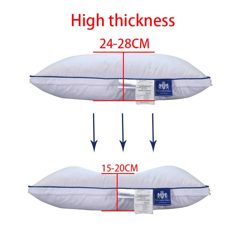 Down Pillow 100% Goose Down Feather Household Goose Down Pillow Single Size Five-Star Hotel Pillow Core To Help Sleep Pillow
