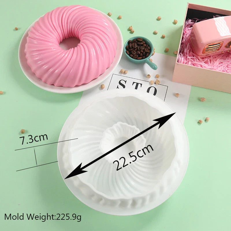 3D Big Donut Silicone Candle Mould DIY Chocolate Chip Cookie Baking Mould Plaster Epoxy Mould Home Decor Craft Baking Mould Tool