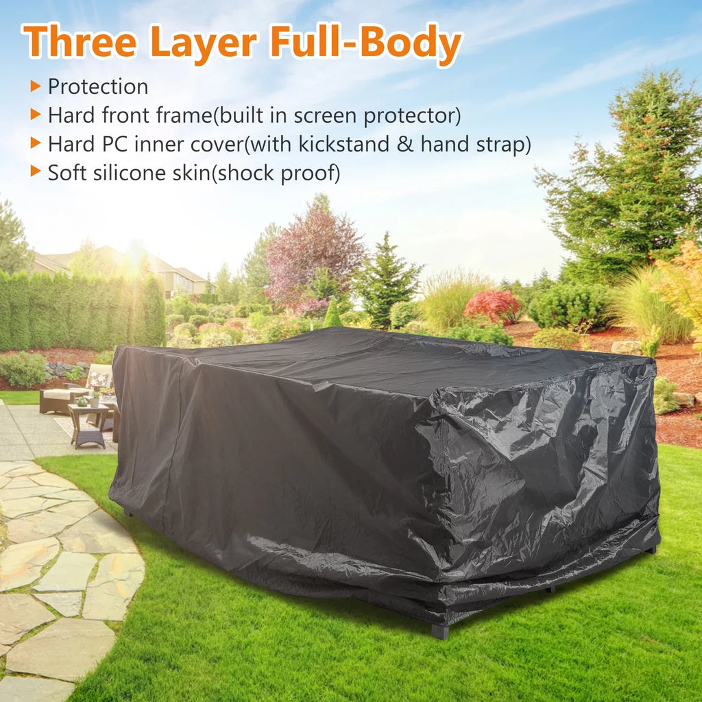 210D Outdoor Furniture Cover Waterproof Terrace Garden Cover Rain And Snow Table Sofa Chair Protective Cover Dust Cover