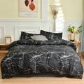 Black and White Bedding Set for Double Bed sabanas cama matrimonial Queen/King Comforter Sets Single Duvet Cover with Pillowcase