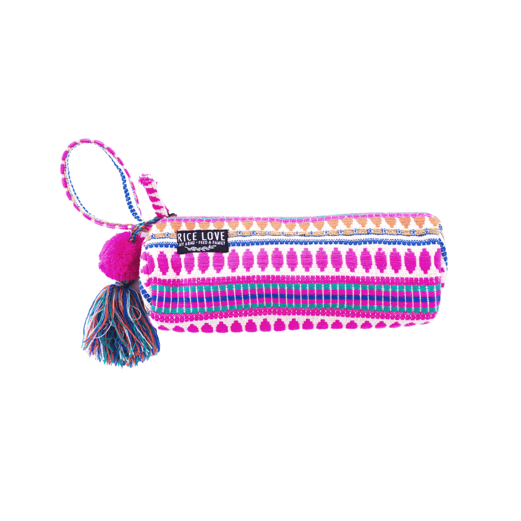 Embroidered Zipper Pouch - Arya