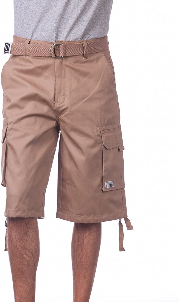 Pro Club Men's Cotton Twill Cargo Shorts